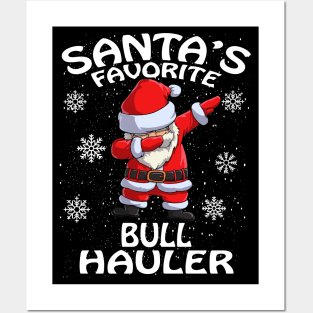 Santas Favorite Bull Hauler Christmas Posters and Art